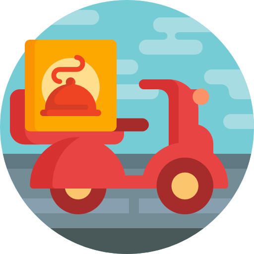 Moped Detailed Flat Circular Flat icon