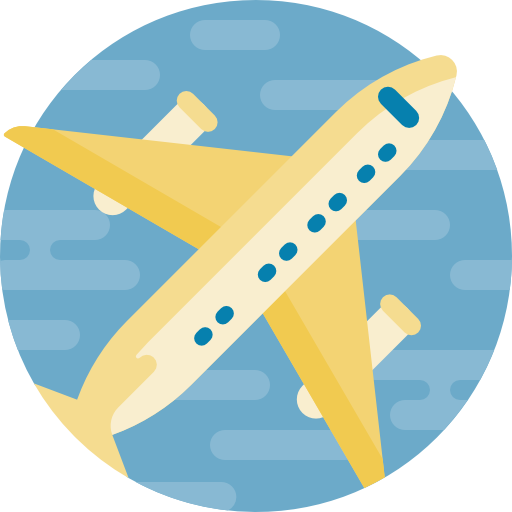 flugzeug Detailed Flat Circular Flat icon