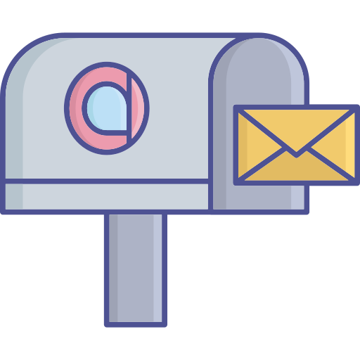 mailbox-symbol Generic color lineal-color icon