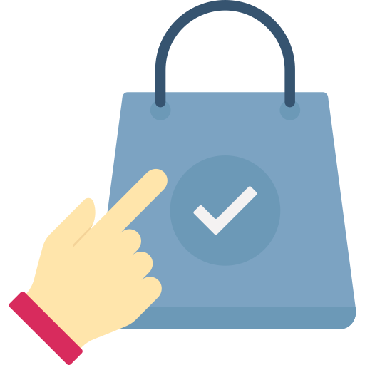Shopping bag icon Generic color fill icon