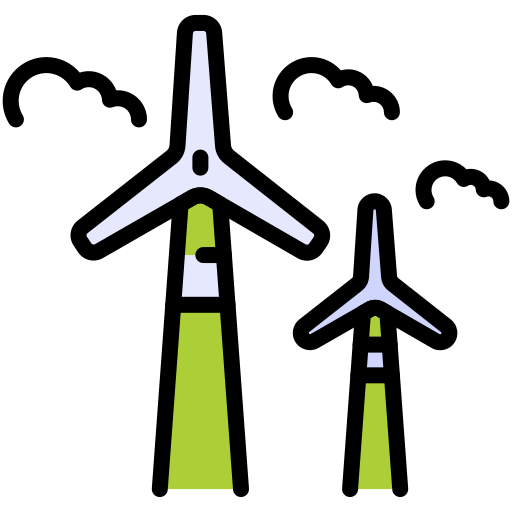 windmolen Generic color lineal-color icoon