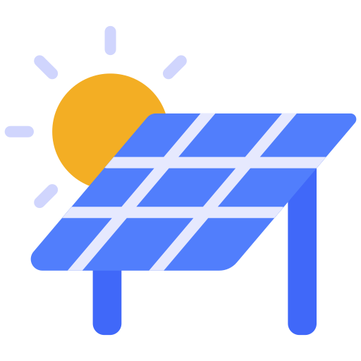 pannello solare Generic color fill icona