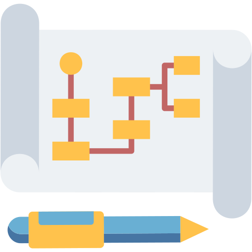 mind mapping Generic color fill icoon