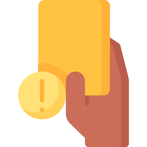 Желтая карточка Special Flat иконка