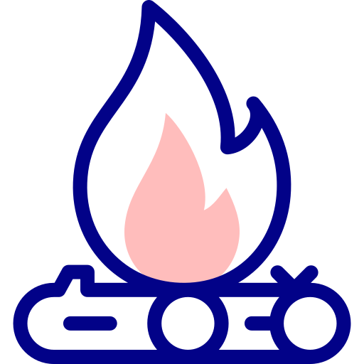 火 Detailed Mixed Lineal color icon