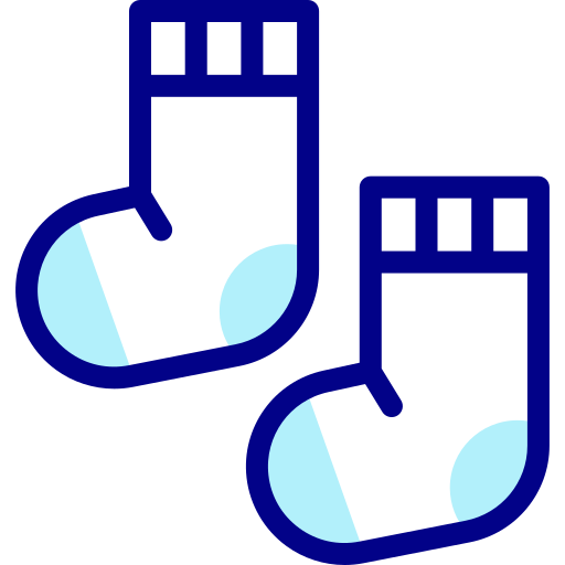 양말 Detailed Mixed Lineal color icon