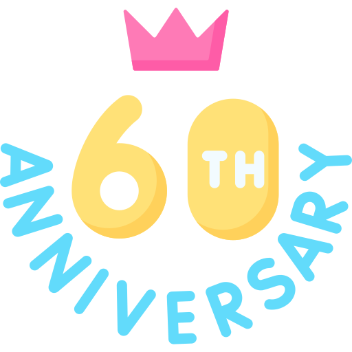 60th anniversary Special Flat icon