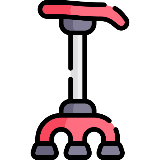 bastone da passeggio Kawaii Lineal color icona