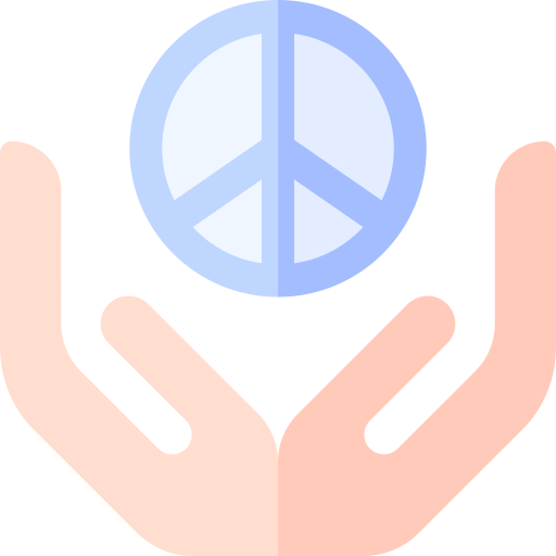 internationale dag van de vrede Basic Rounded Flat icoon