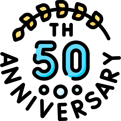 50. jahrestag Special Lineal color icon