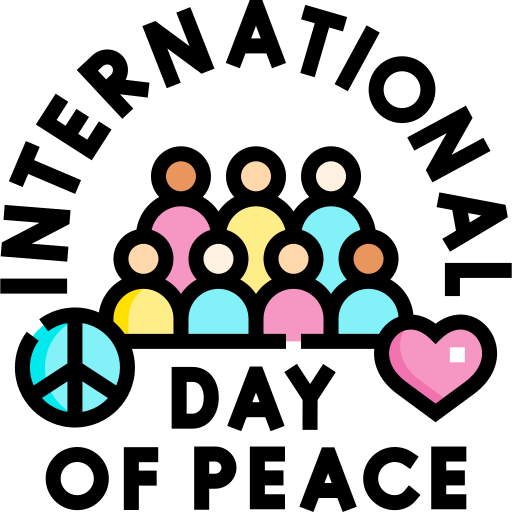 internationale dag van de vrede Detailed Straight Lineal color icoon
