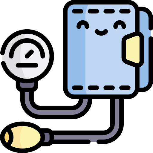 Blood pressure meter Kawaii Lineal color icon