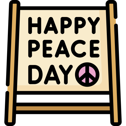 국제 평화의 날 Special Lineal color icon