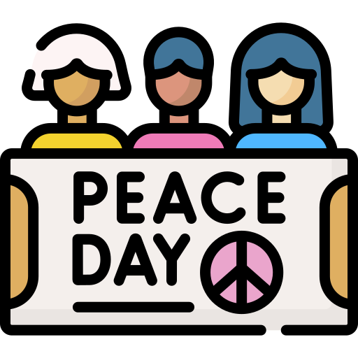 internationale dag van de vrede Special Lineal color icoon