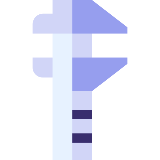 캘리퍼스 Basic Straight Flat icon
