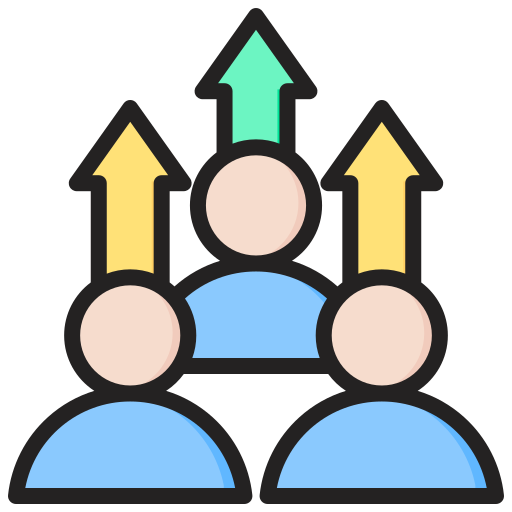 従業員の成長 Generic color lineal-color icon