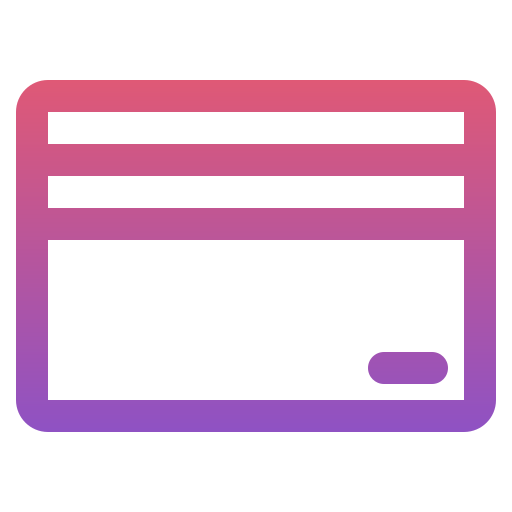 tarjeta de cajero automático Generic gradient outline icono