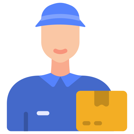 Delivery man Generic color fill icon