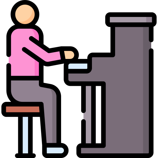 ピアニスト Special Lineal color icon