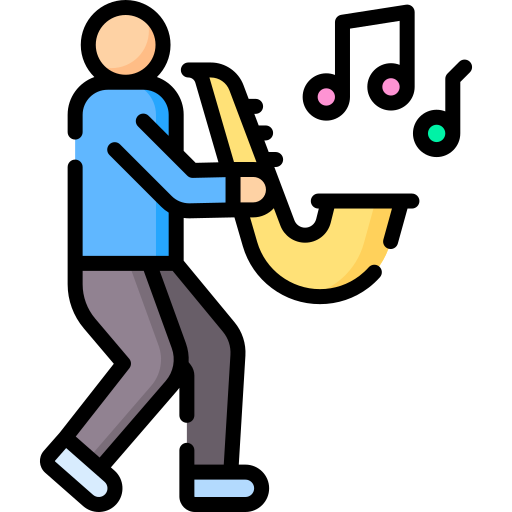 Саксофонист Special Lineal color иконка