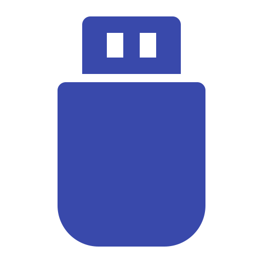 flash disk Generic color fill icona