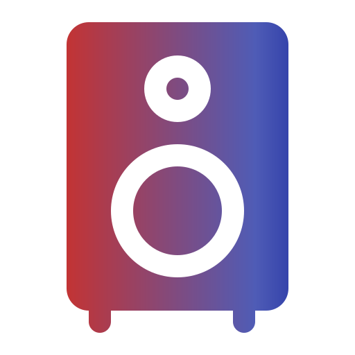 Sound system Generic gradient fill icon