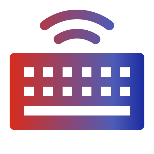 Wireless keyboard Generic gradient fill icon