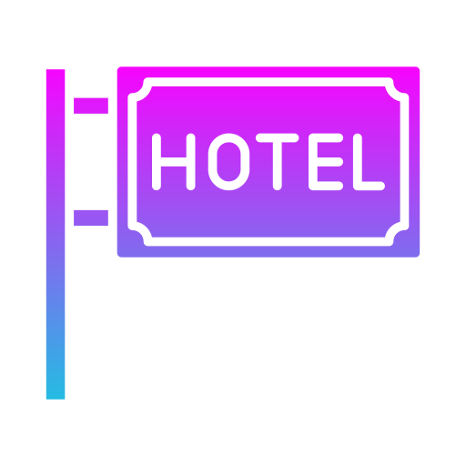Знак отеля Generic gradient fill иконка