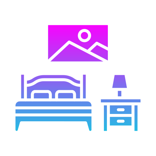 slaapkamer Generic gradient fill icoon