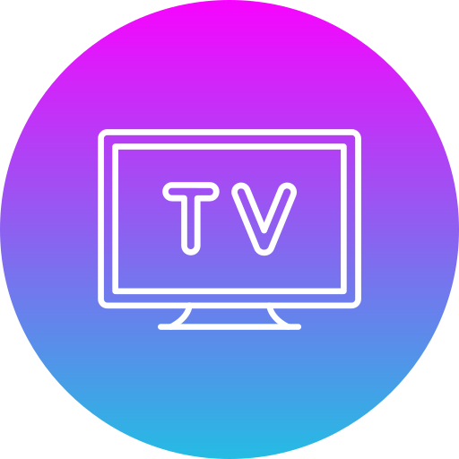 monitor televisivo Generic gradient fill icona