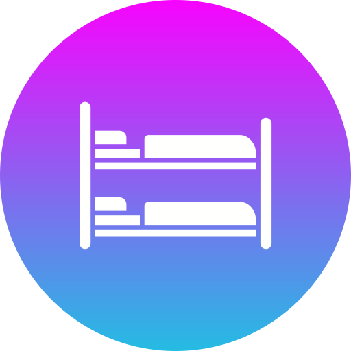 Bunk bed Generic gradient fill icon