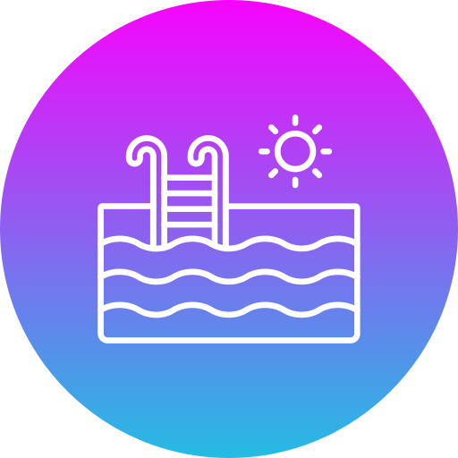 Swimming pool Generic gradient fill icon