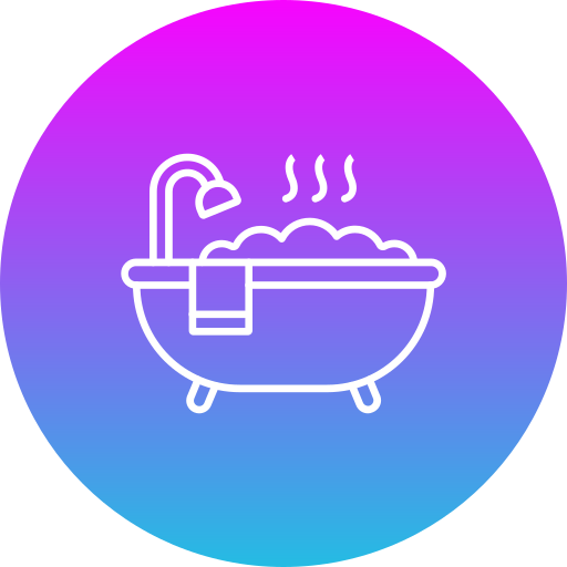 Bathtub Generic gradient fill icon
