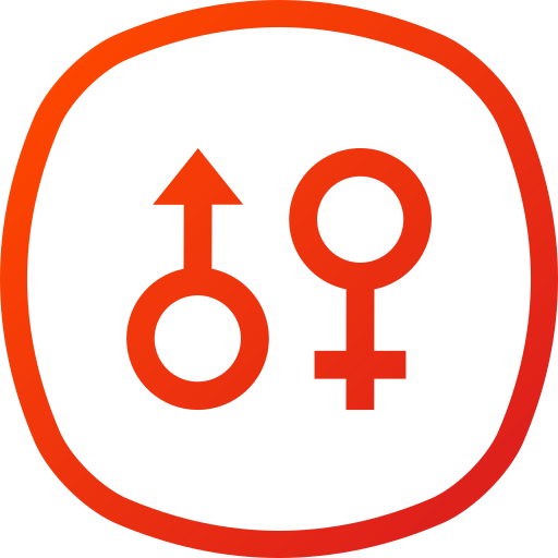 男性と女性 Generic gradient outline icon
