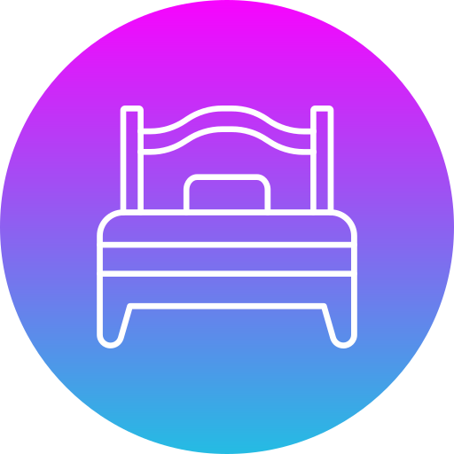 pojedyncze łóżko Generic gradient fill ikona