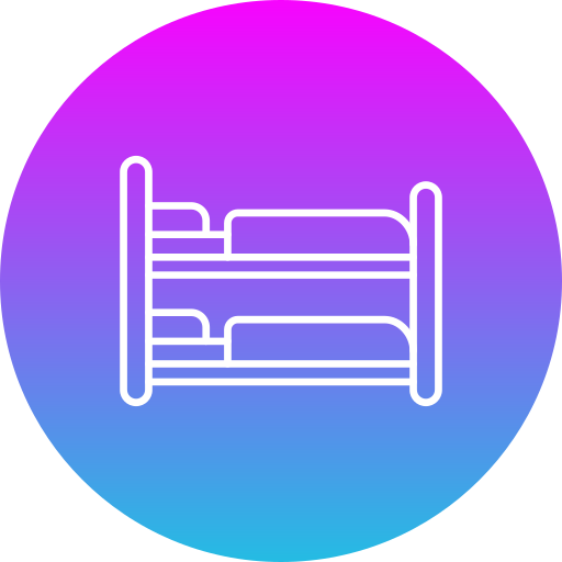 Bunk bed Generic gradient fill icon