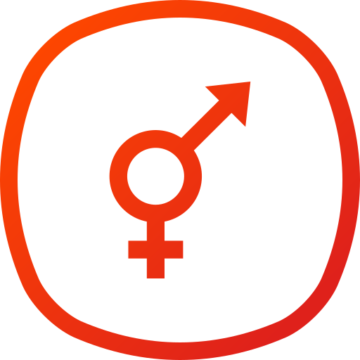 transgender Generic gradient outline icoon