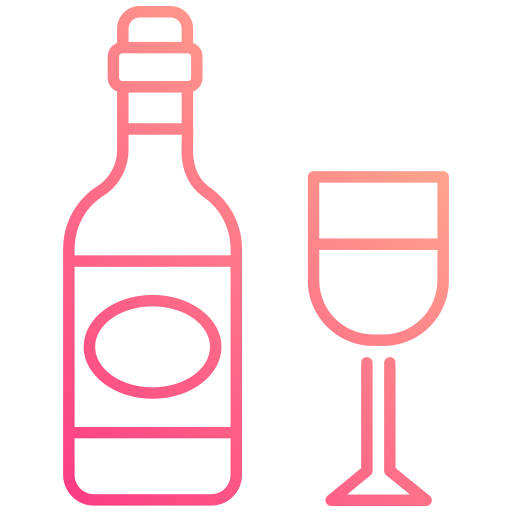 wijnfles Generic gradient outline icoon