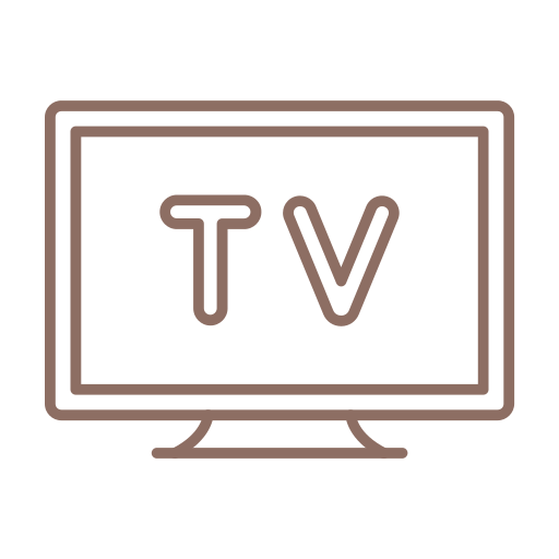 ТВ монитор Generic color outline иконка