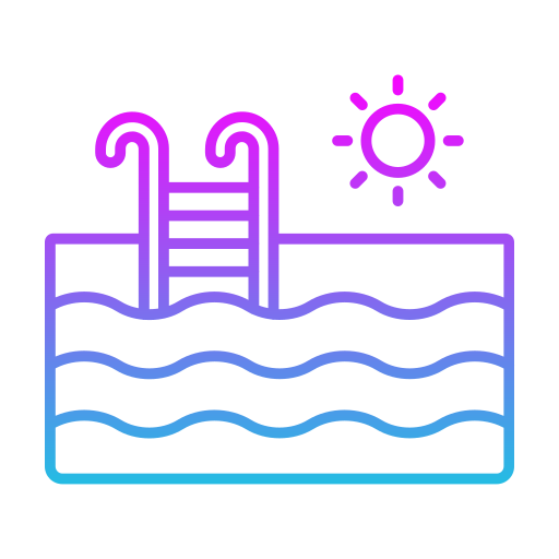 piscina Generic gradient outline icona