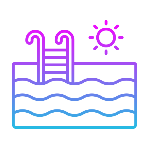 Swimming pool Generic gradient outline icon