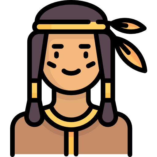 amerikanischer ureinwohner Special Lineal color icon