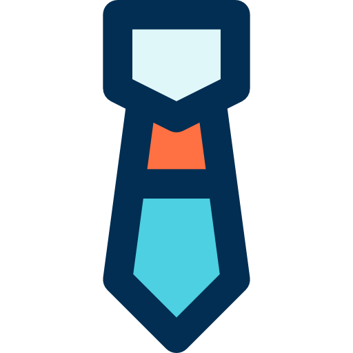 corbata bqlqn Lineal Color icono