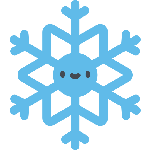 Snowflake Kawaii Flat icon