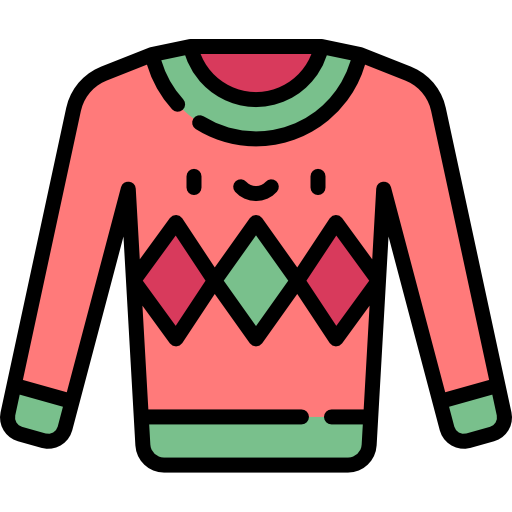 sweter Kawaii Lineal color ikona