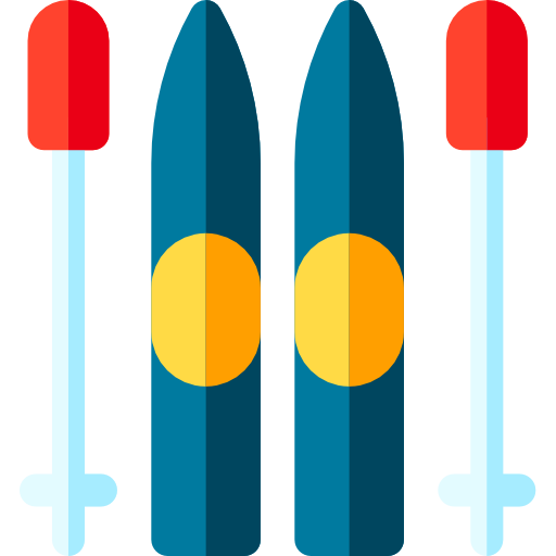 Skii Basic Rounded Flat icon