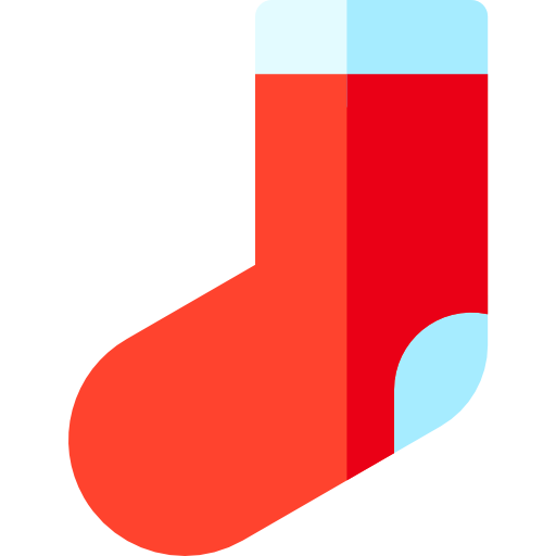 Рождественский носок Basic Rounded Flat иконка