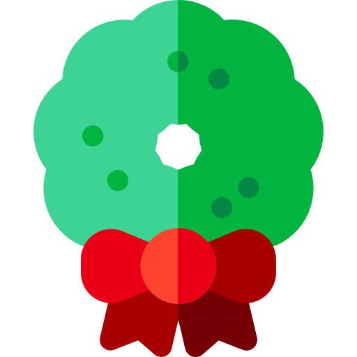 weihnachtskranz Basic Rounded Flat icon