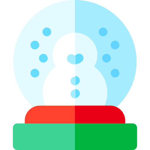 Śnieżna kula Basic Rounded Flat ikona