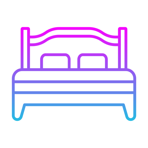 cama de casal Generic gradient outline Ícone